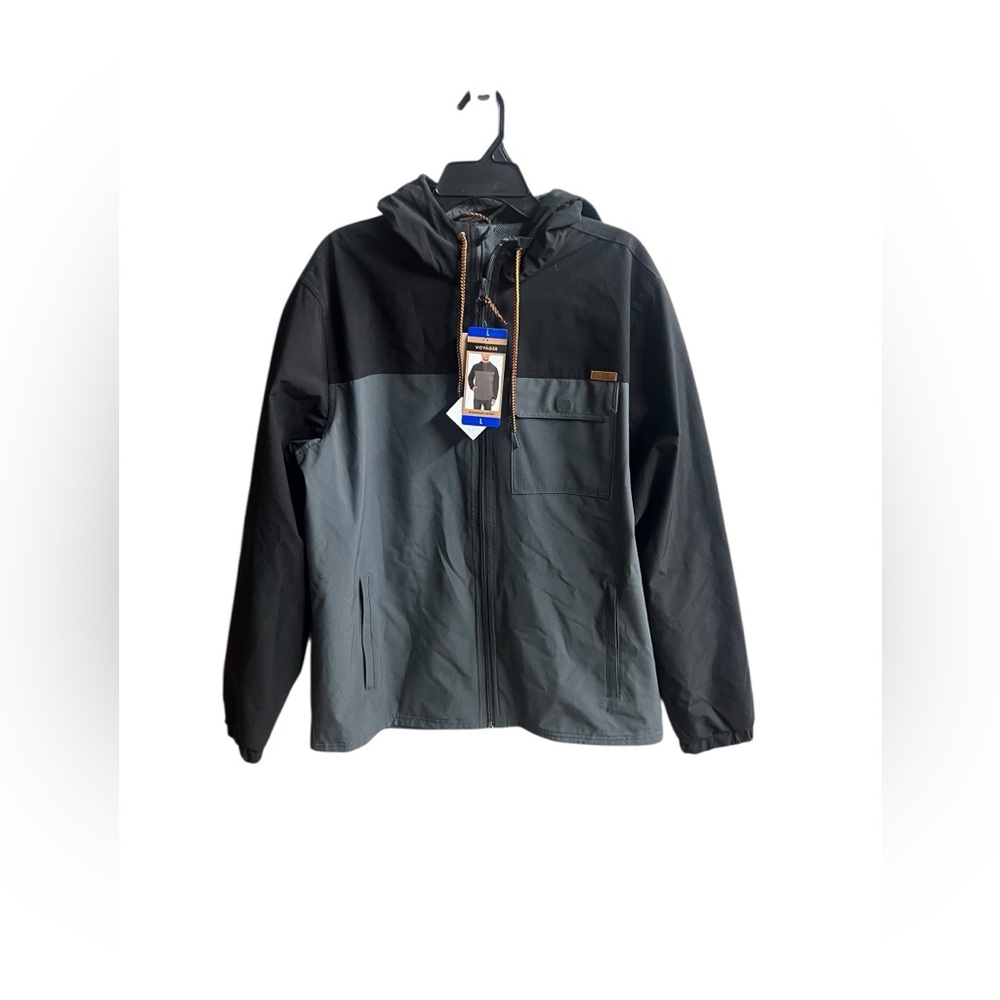 Voyager L men’s black and grey windbreaker
